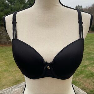 Chantelle bra t-shirt C Paris memory foam seamless smooth lace black 3386 32d